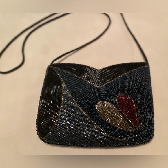 Beaded Vintage Purse Pristine Condition Art Deco Pattern Gorgeous - Picture 6 of 8